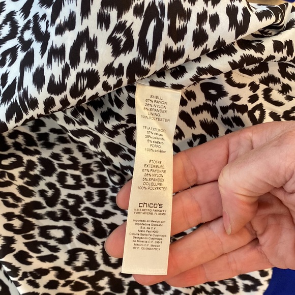 Ponte novelty button topper jacket, long sleeve - Picture 4 of 6